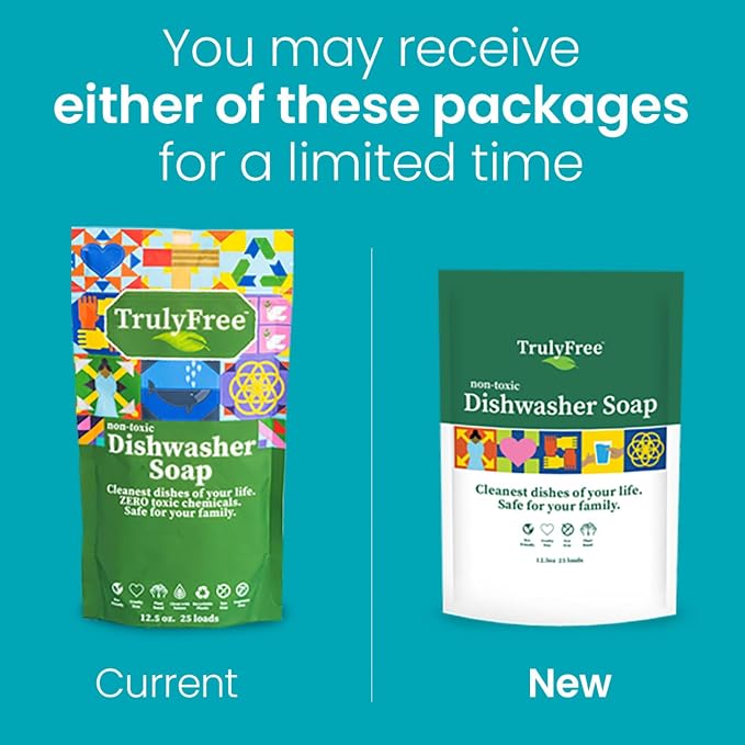 Truly Free Dishwasher Detergent Powder | Natural Dish Detergent, Dishwasher - Image 2