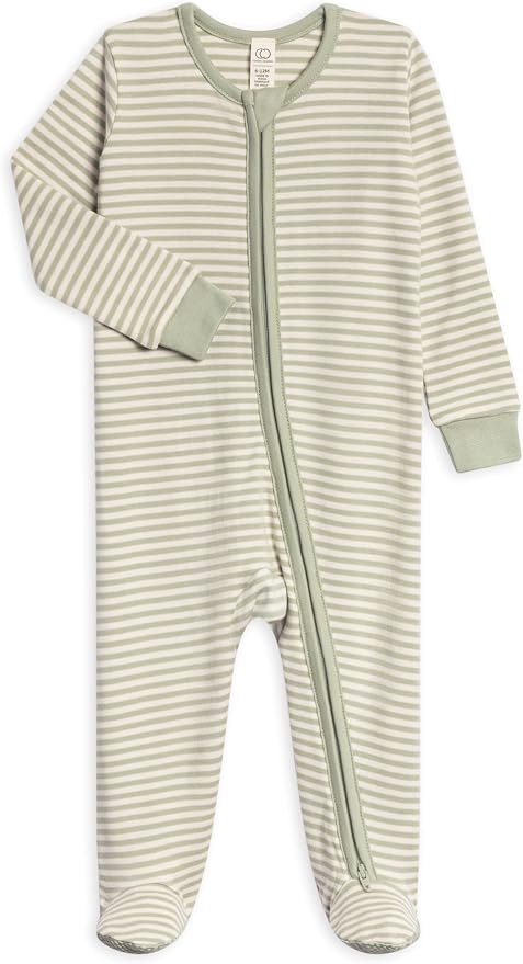 Colored Organics Baby Zip-Up Footed Sleeper by ColoredOrganics