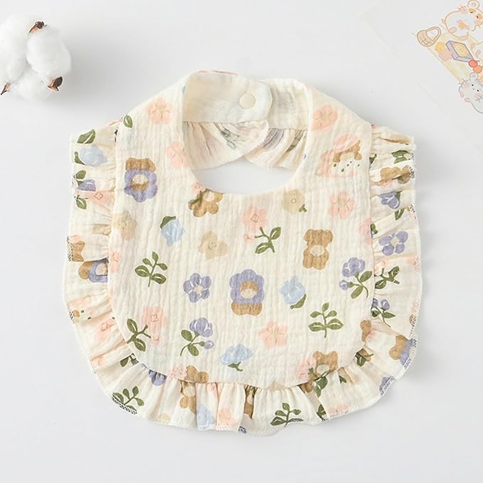AMAWMW Muslin Baby Bibs for Unisex Boys Girls 6Pack Baby Bandana Drool Bibs - Image 6