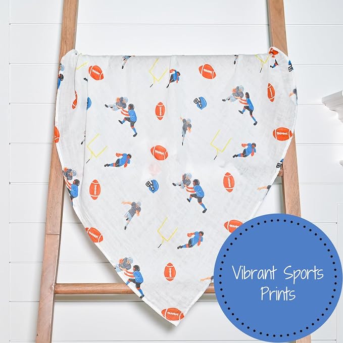 LollyBanks Swaddle Blanket 100% Muslin Cotton, 47 x 47 inches Soft Breathable - Image 5