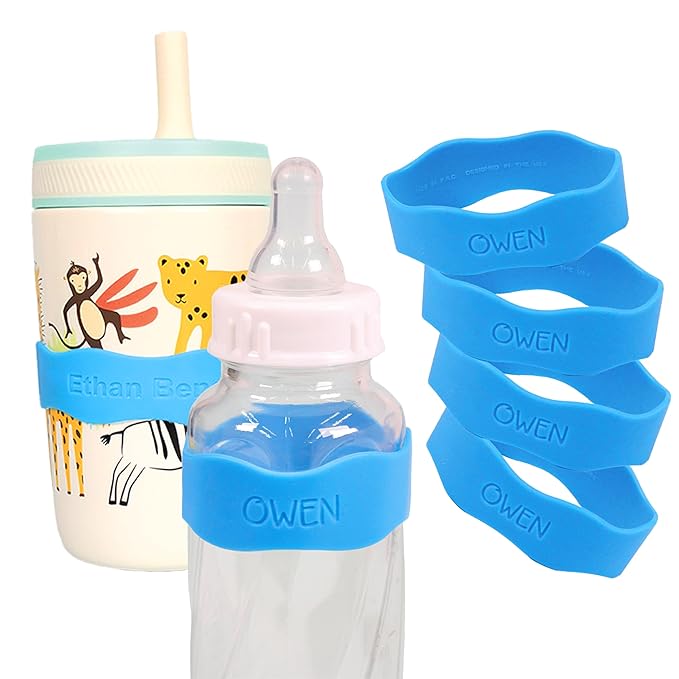 InchBug Orbit Labels Baby Bottle and Water Bottle Silicone Name Bands – by Inchbug