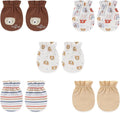5 Pairs Baby Not Scratch Mittens 0-6 Months New Born Boy Girl Gloves Cute by falianni