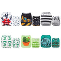 ALVABABY 6 Pack with 12 Inserts Baby Diaper Pocket Cloth Diapers Reusable by ALVABABY