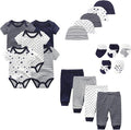 Unisex Baby Boy Girl Layette Sets Bodysuits Pants And Accessories 19 Packs by JELYLOVE