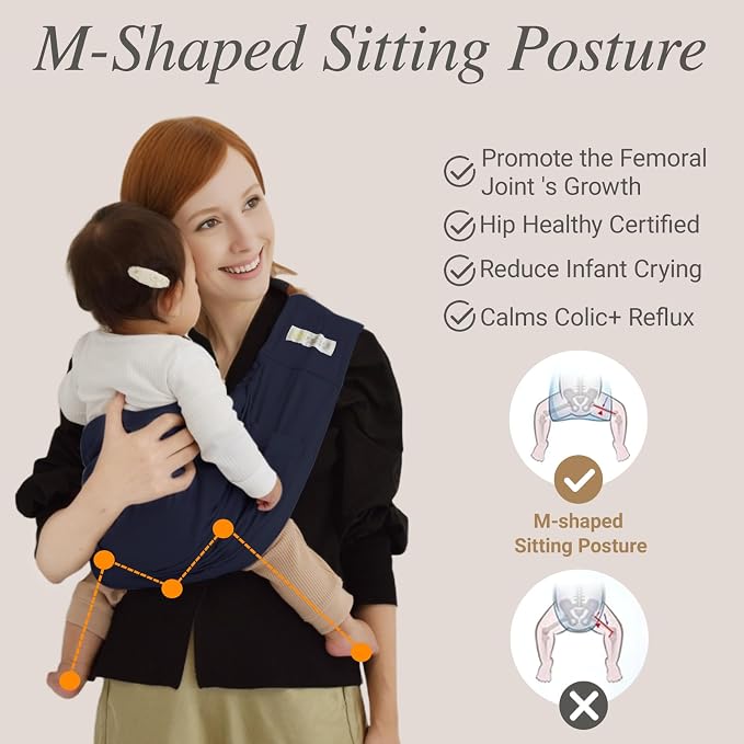 Baby Sling Carrier for Newborn to Toddler, Cozy Wearing Baby Wrap Carrier - Image 6