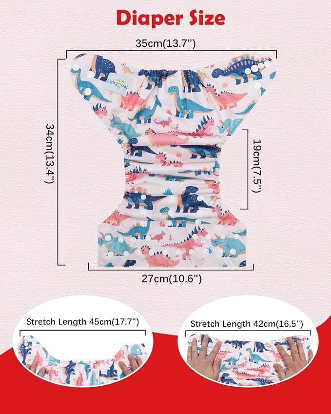 Babygoal Baby Cloth Diaper 6 Pack - Image 4