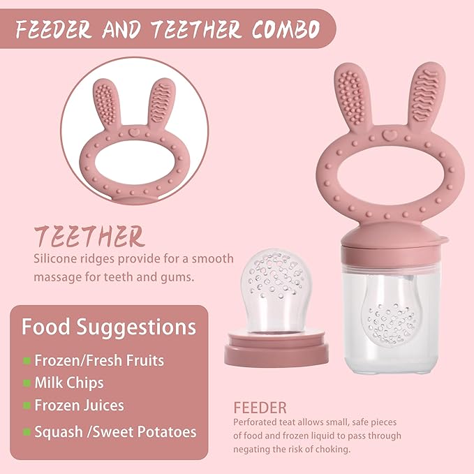 WAJIAYON Baby Breastmilk Popsicle Molds & Baby Fruit Feeder, Infant Food - Image 3