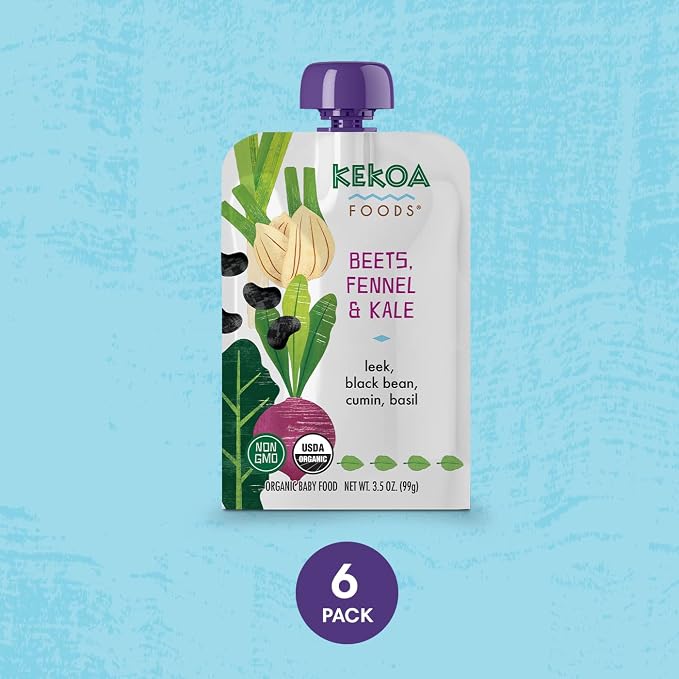 Kekoa Foods 100% USDA Certified-Organic Vegetarian Baby Food Puree Starter - Image 5