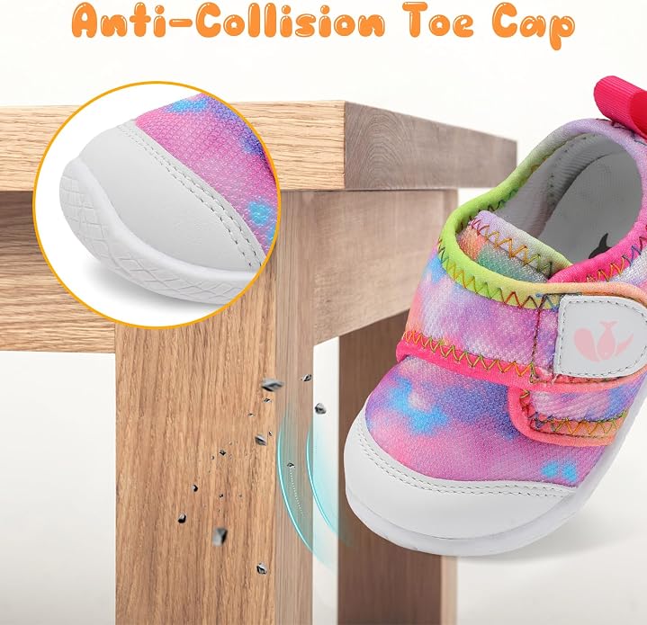FEETCITY Baby First Walking Shoes Boys Girls Infant Sneakers Crib Shoes - Image 3