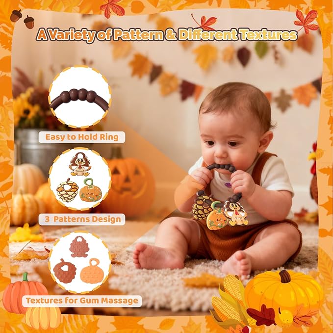 Thanksgiving Baby Teething Ring - Image 3