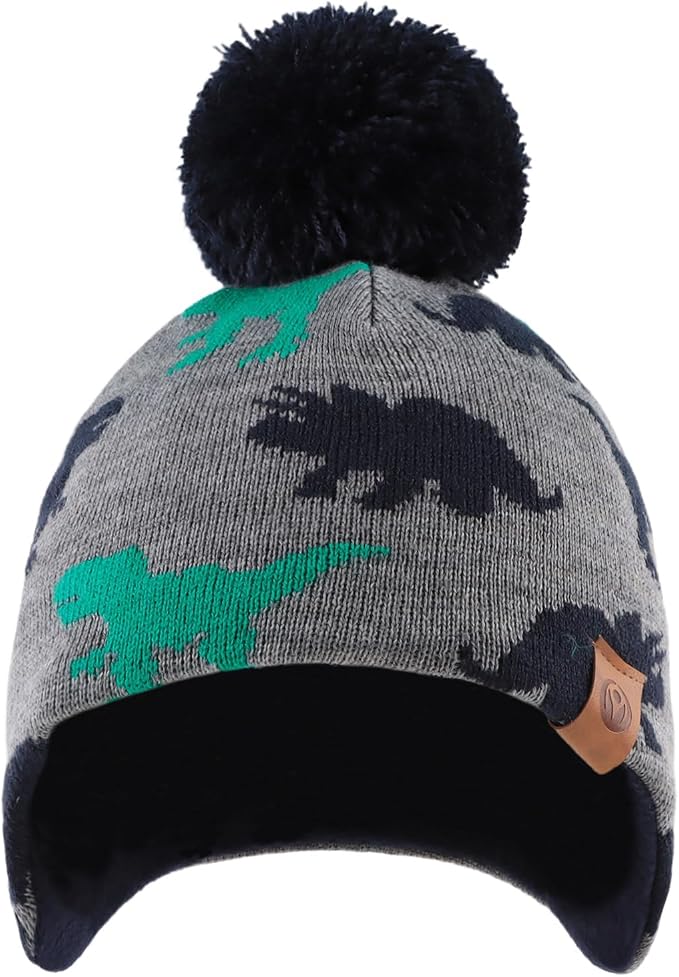 JANGANNSA Knitted Baby Hat Scarf Set Winter Warm Boys Girls Beanie Fleece - Image 2