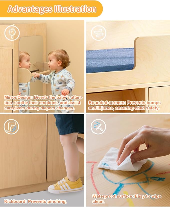 Wooden Baby Changing Table - Image 6