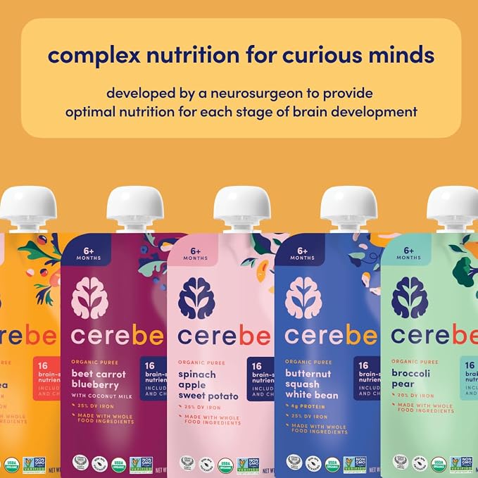 Cerebelly Baby Food Pouches, Veggie Purees - Image 8