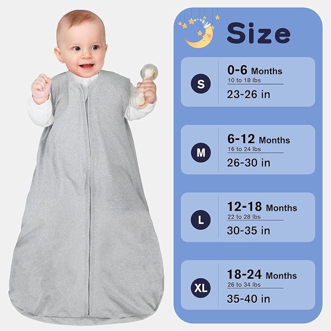 Baby Sleep Sack 6-12 Months Baby Wearable Blanket 100% Rayon Cotton 2-Way - Image 6