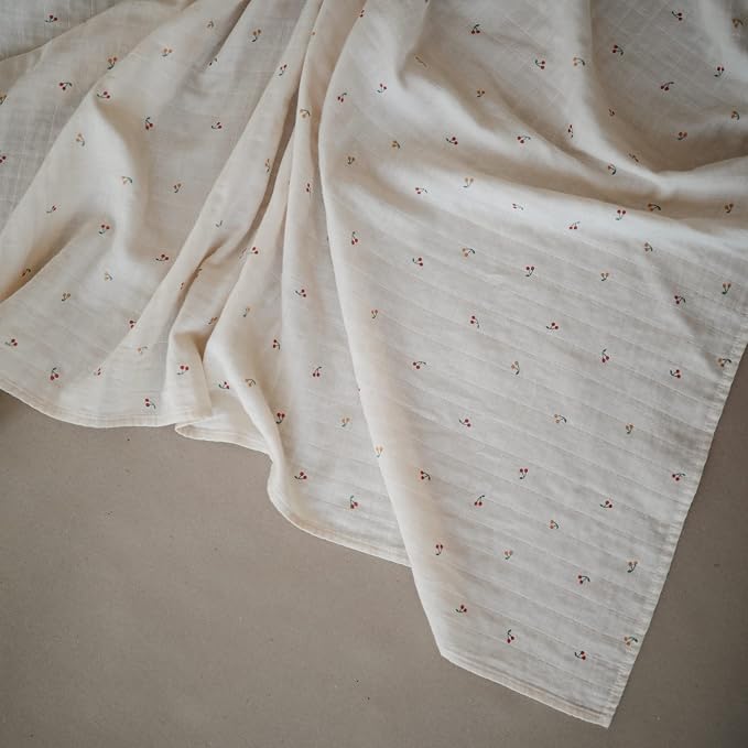 mushie Muslin Baby Swaddle Blanket | 100% Organic Cotton - Image 2