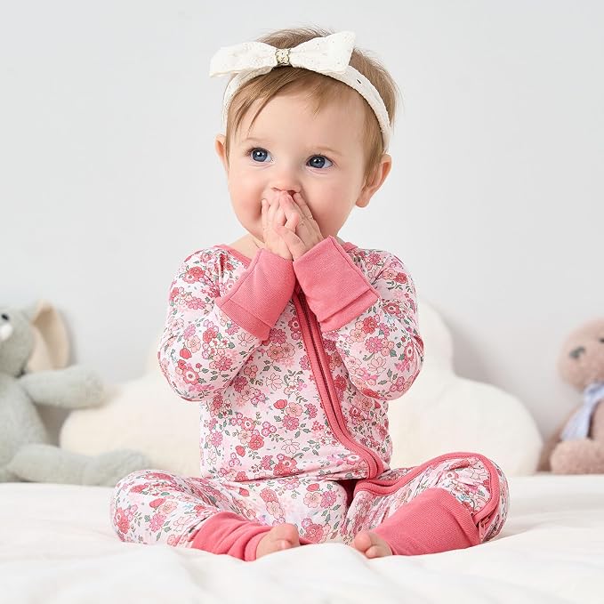 pureborn Baby Infant Boys Girls Sleeper Snug Fit Viscose from Bamboo Pajamas - Image 3