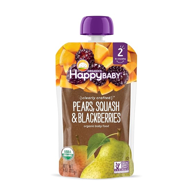 Happy Baby Organics Stage 2 Baby Food Pouches, Gluten Free, Vegan & Healthy - Image 6