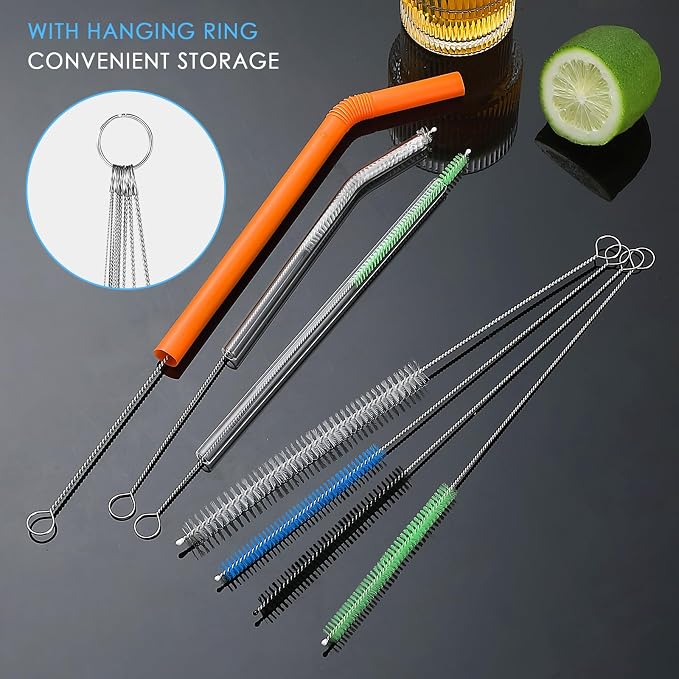 2024 Upgraded Long Straw Cleaner Brush, 9.5in 10 Different Diameters Reusable - Image 4