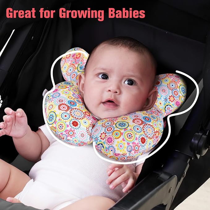 KAKIBLIN Baby Neck Pillow, Upgraded Baby Support Pillow, Baby Neck Support - Image 4