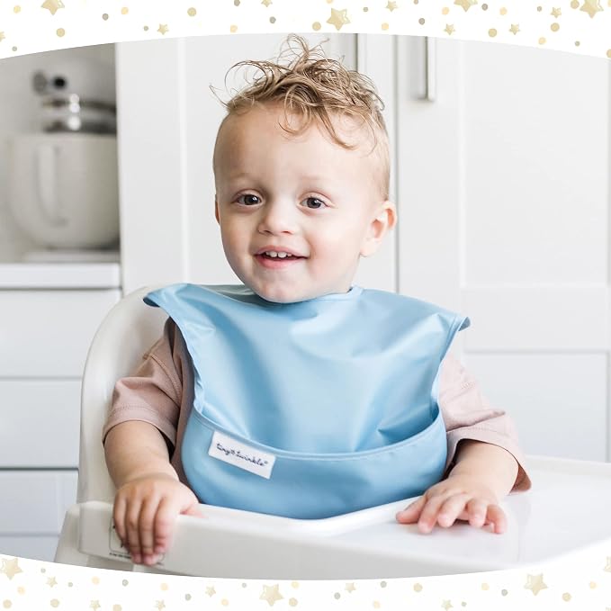Tiny Twinkle Mess Proof Baby Bibs - Image 3