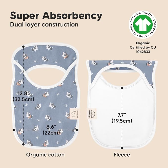8-Pack Baby Bibs for Boys, Girls - Image 3
