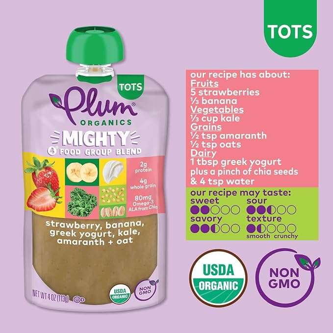 Plum Organics Mighty 4 Organic Toddler Food - Image 3