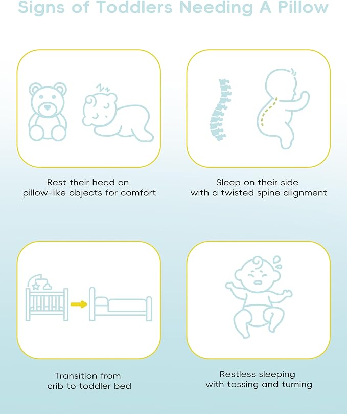 Toddler Pillow, Adjustable Memory Foam Small/Mini Pillow - Image 9