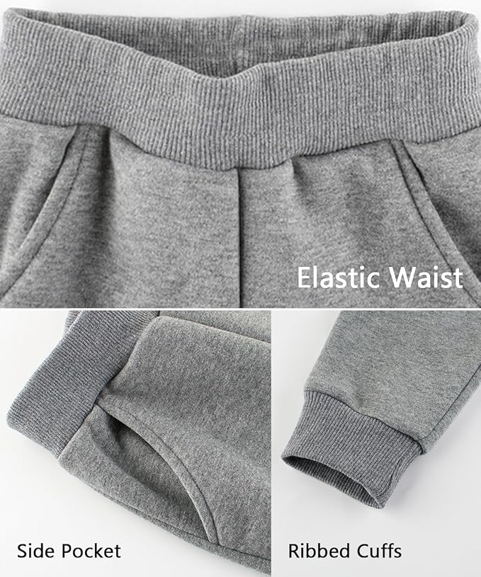 GFQLONG Toddler Boys 3 Pack Cotton Active Jogger Pants, Kids Cartoon Sweatpants - Image 5