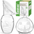 haakaa Manual Breast Pump for Breastfeeding 4oz/100ml and Ladybug Milk by haakaa