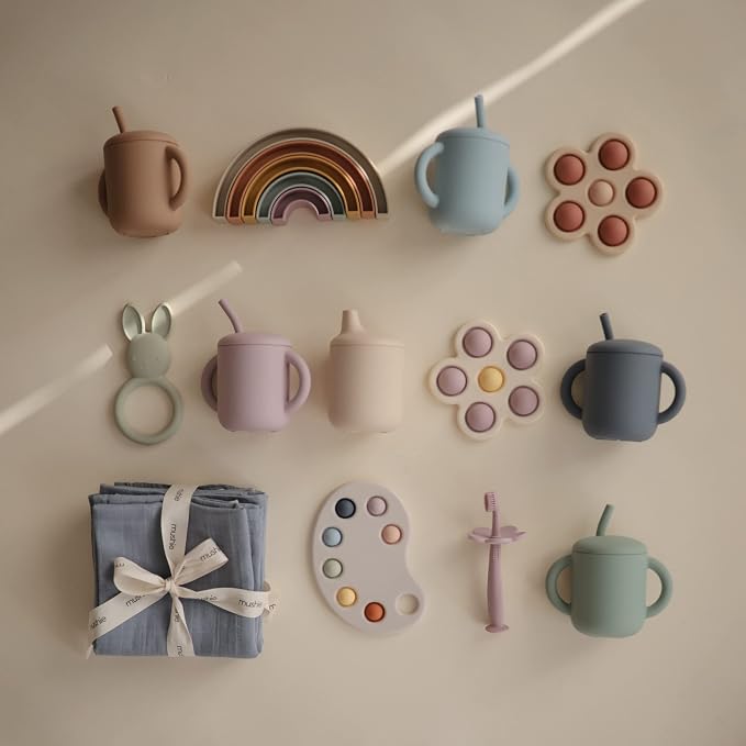 mushie 100% Silicone Training Cup & Straw - Image 8