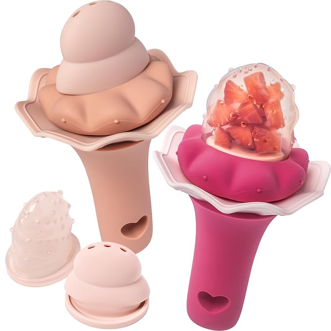 Moonkie Baby Fruit Feeder, BPA Free Silicone Food Feeder by Moonkie