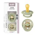 BIBS Pacifiers - Studio 2 Pack | Round Nipple Baby Pacifier | BPA Free Natural by BIBS