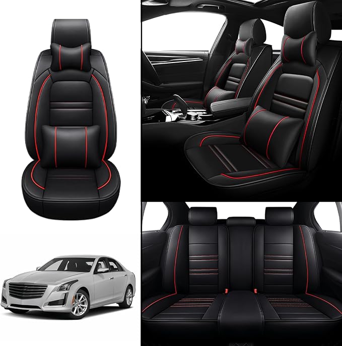 Car Seat Covers for Cadillac cts 2003-2019 | 5-Seats Seat Covers, Waterproof - Image 2