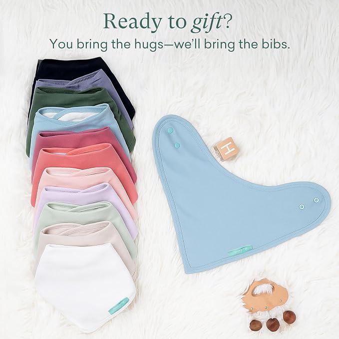PurComfy SuperSoft Baby Bibs, Premium Bamboo Bandana Drool Bibs - Image 4