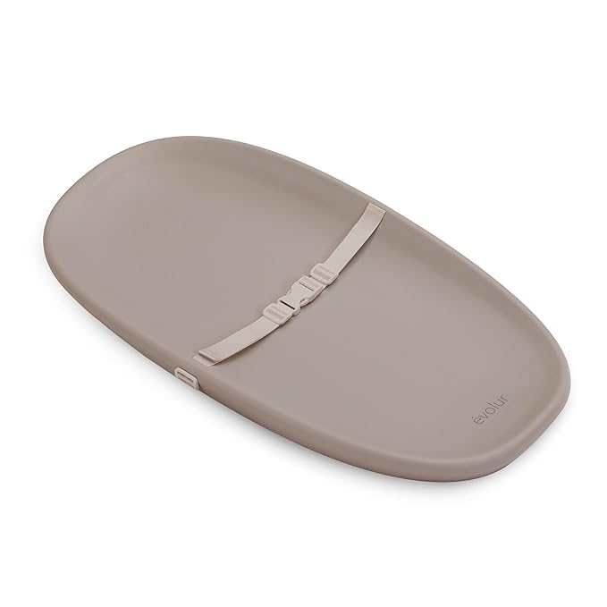 Evolur Eva Baby Changing Pad in Oat, Lightweight and Portable Changing Pad by Evolur
