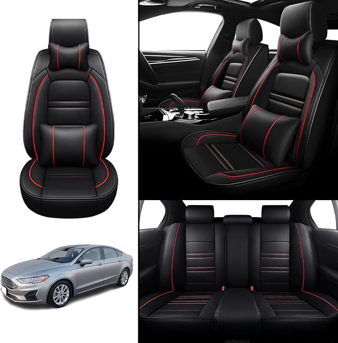 Car Seat Covers for Ford Fusion 2006-2020 | 5-Seats Seat Covers, Waterproof - Image 2