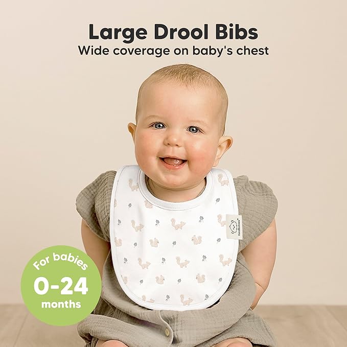 8-Pack Organic Baby Bibs for Boys, Girls - Image 2
