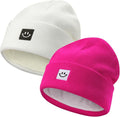 MaxNova 2 Pack Baby Beanie Fleece Lined Knit Toddler Hat by MaxNova