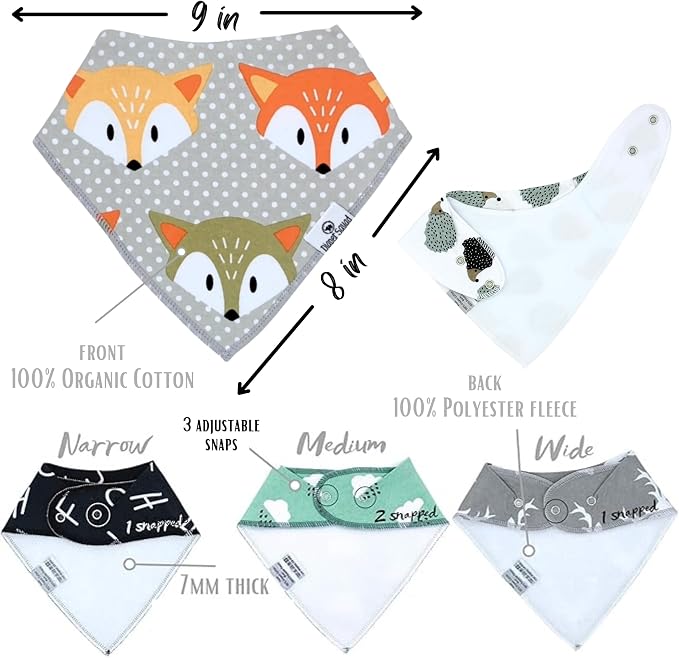 DiaperSquad's Baby Bibs for Drooling and Teething, Bibs for Boys, Baby Girl - Image 4