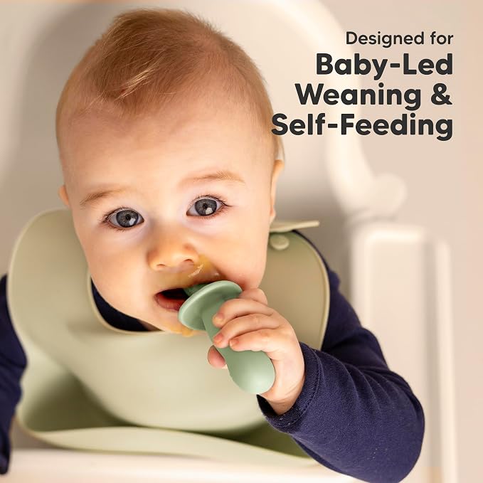 KeaBabies 4-Pack Silicone Baby Spoons and Forks Set - Image 7