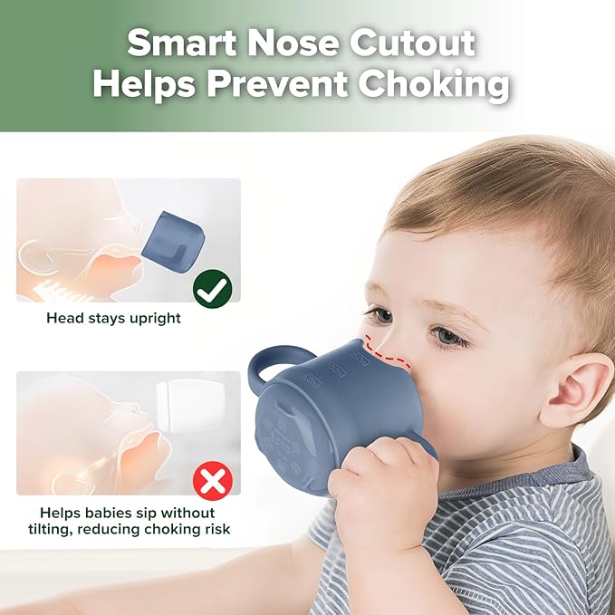 haakaa Silicone Toddler Cups, BPA Free Drop-Proof Training Cups - Image 3