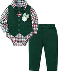 SANMIO Baby Boy Clothes Suits Infant Gentleman Outfit Collared Dress by SANMIO