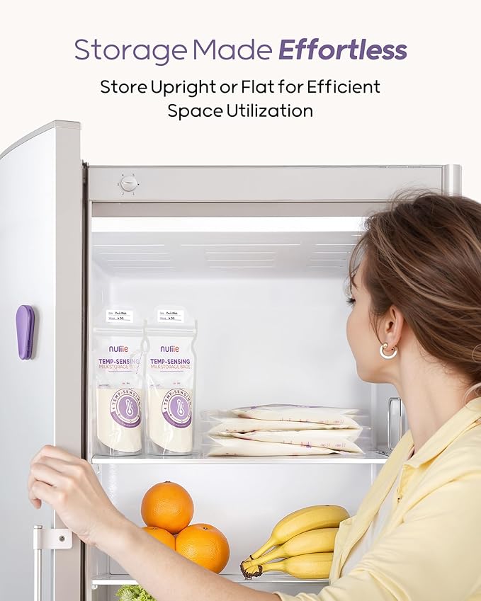 Nuliie 150pcs Temp-Sensing Breastmilk Storage Bag, Huge Temp-Sensing Icon & - Image 6