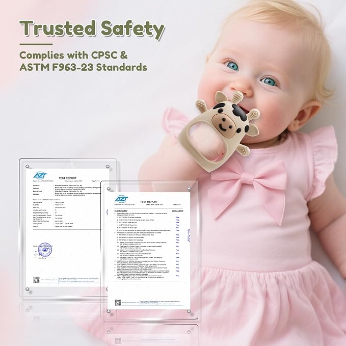 2 Pack Baby Teething Toys 0-6 6-12 Months, Adjustable Anti Dropping Wrist - Image 3