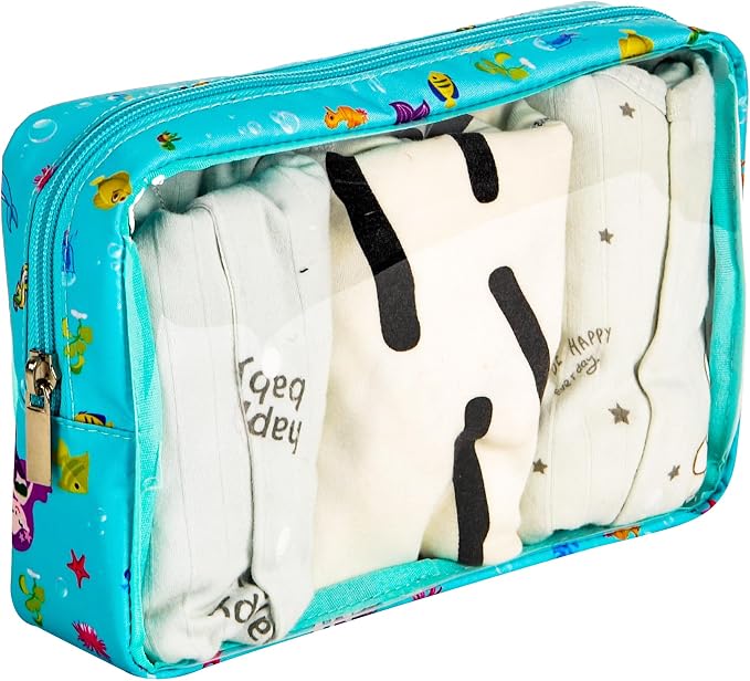 TSA Approved 5-Piece Diaper Bag Organizer Pouch Set Clear Waterproof TPU Kids - Image 7