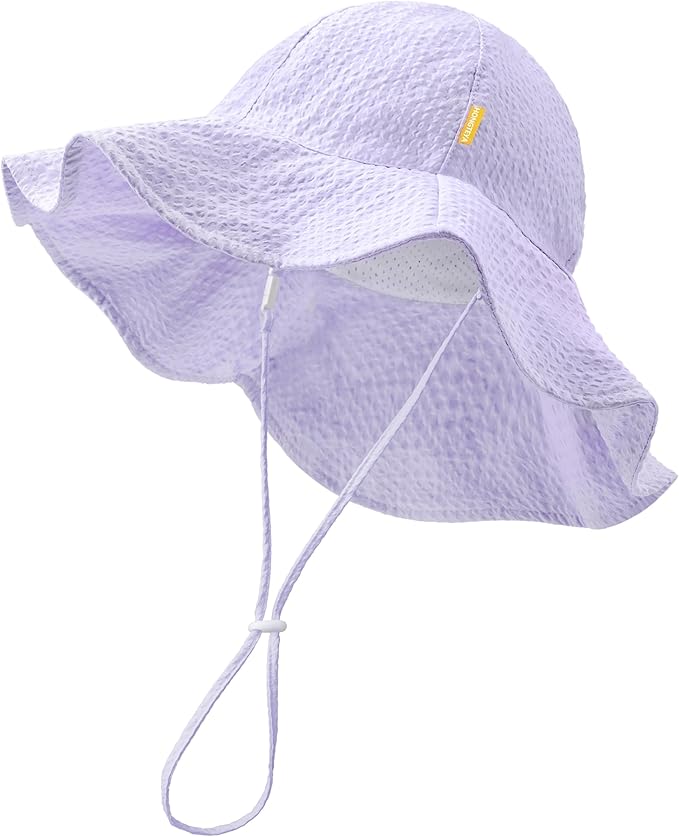 HONGTEYA Baby Sun Hat Toddler Girl Beach Hat Adjustable Outdoor Summer Hat UPF by HONGTEYA