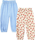 MYGBCPJS Baby Boys Girls Cotton Linen Trousers Kids Casual Ankle Pants Loose by MYGBCPJS