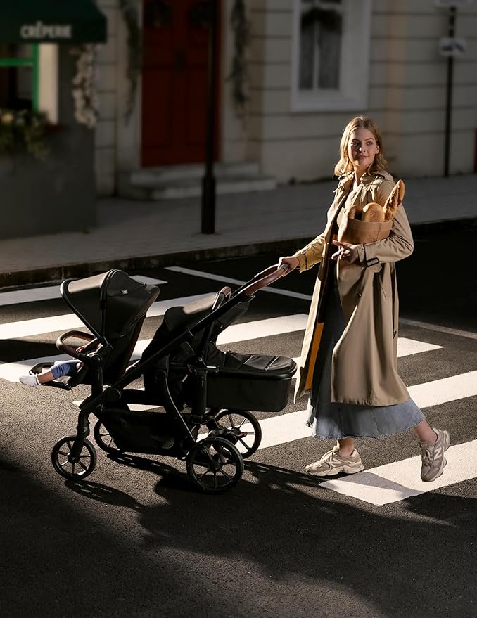 Momcozy ChangeGo Baby Stroller, Convertible Single-to-Double-to-Wagon Stroller - Image 3