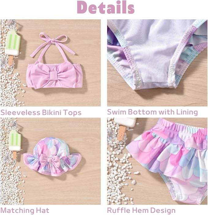 Aalizzwell Baby Girl 2-Piece Bikini Swimsuit - Image 2