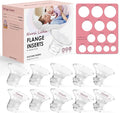 Flange Sizing Kit with 10PCS Flange Inserts 13/15/17/19/21mm, Nipple by NursiLuna
